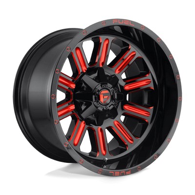 HARDLINE GLOSS BLACK RED TINTED CLEAR 20x9 5X127/5X139.7 et20 cb87.1